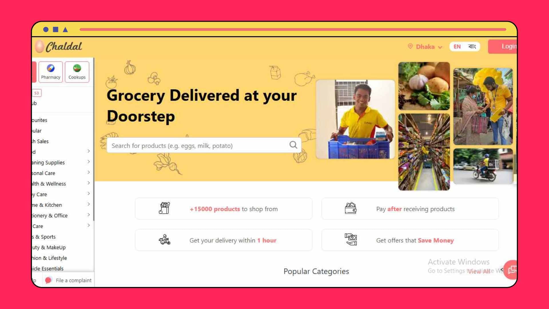 chaldal Ecommerce Website