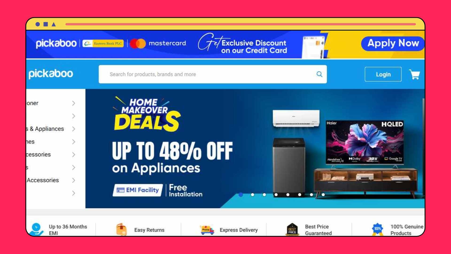 pickabo Ecommerce Website