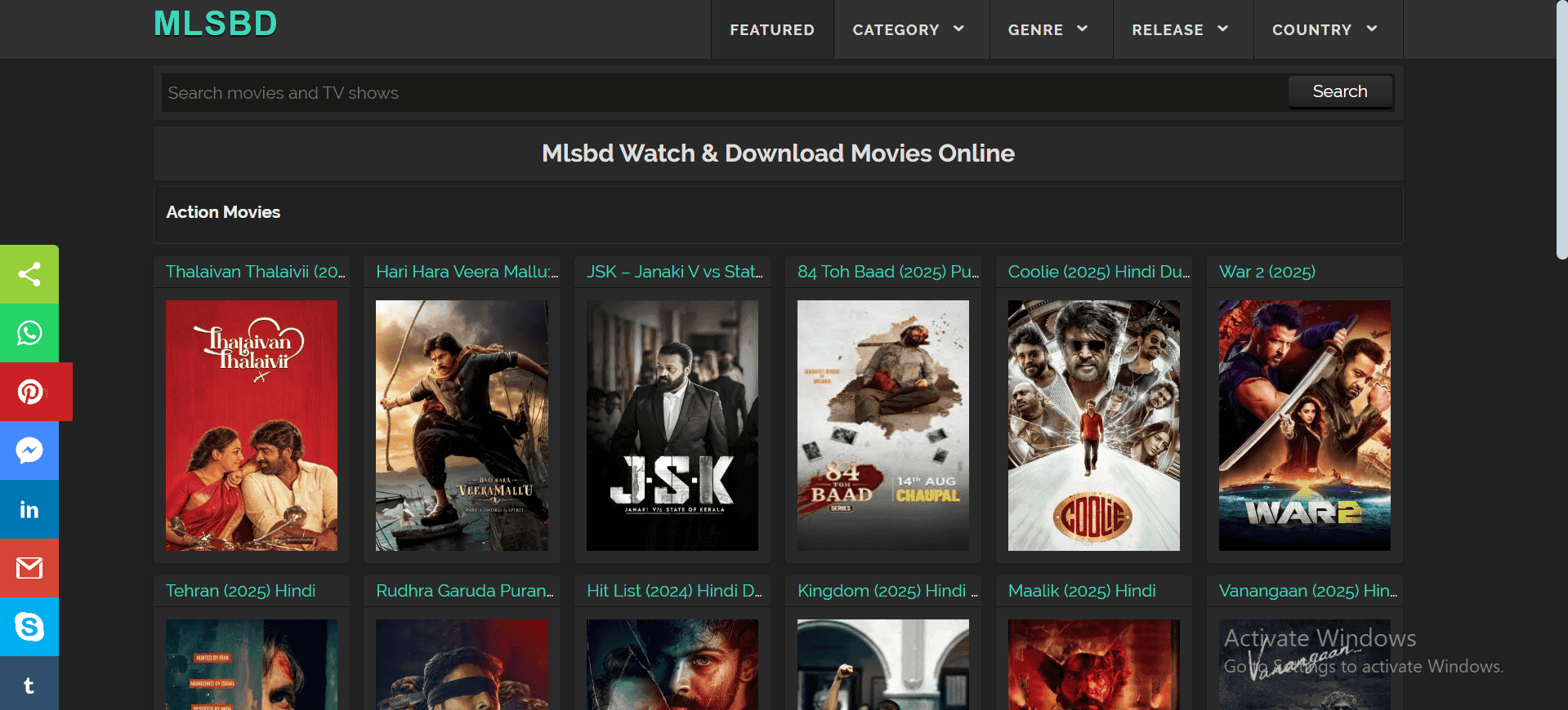 mlsbd movie download website