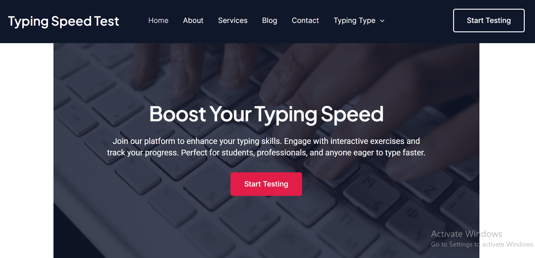 Typing Speed Test Online Free Website